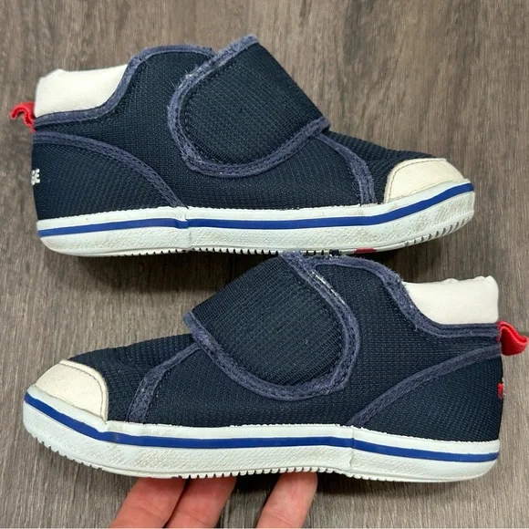 MIKI HOUSE navy blue toddler kids shoes. Size 15cm. US 9 EU 25 pre-owned - Picture 8 of 13
